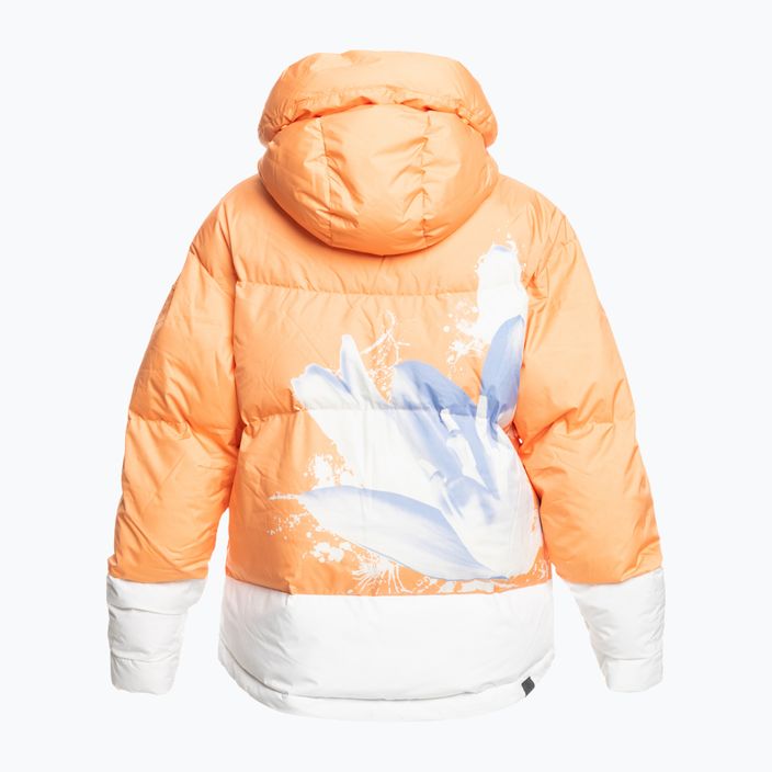 Jachetă de snowboard pentru femei ROXY Chloe Kim Puffy mock portocaliu 5