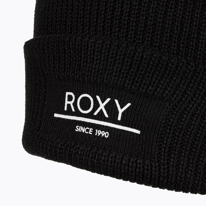 Șapcă de snowboard pentru femei ROXY Folker Beanie Beanie negru adevărat 4