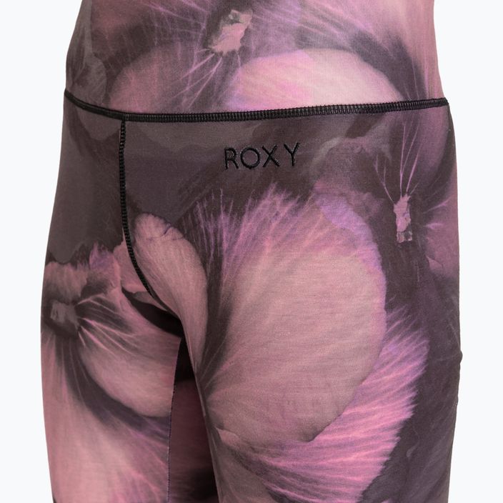 Pantaloni termici pentru femei ROXY Daybreak Bottom negru adevărat panseluță panseluță panseluță 3