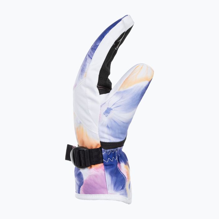 Mănuși de snowboard pentru copii ROXY Jetty Girl alb strălucitor pansy rg 2