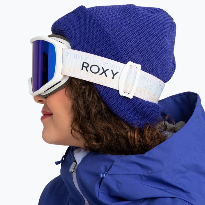 Ochelari de snowboard pentru femei ROXY Izzy sapin alb/albastru ml 10
