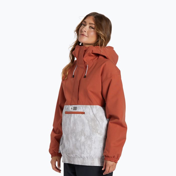 DC Chalet Anorak haina de snowboard pentru femei auburn 3