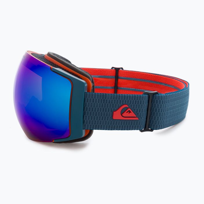 Ochelari de snowboard Quiksilver Greenwood S3 majolica albastru / clux roșu mi 4