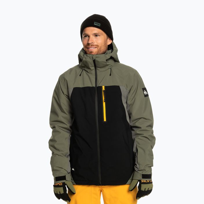 Quiksilver Mission Plus jachetă de snowboard pentru bărbați negru adevărat