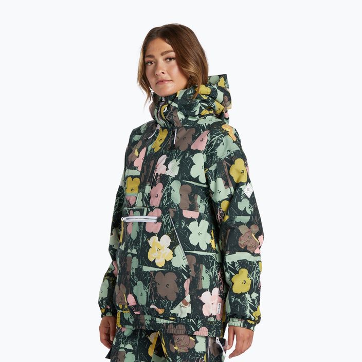 Jachetă de snowboard pentru femei DC AW Chalet Anorak în floare 3