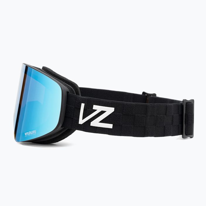 Ochelari de snowboard VonZipper Encore negru satinat/strălucitor de viață stelar cromat 4