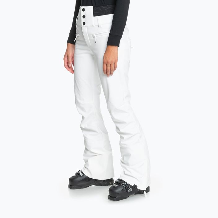Pantaloni de snowboard pentru femei ROXY Rising High bright white 2
