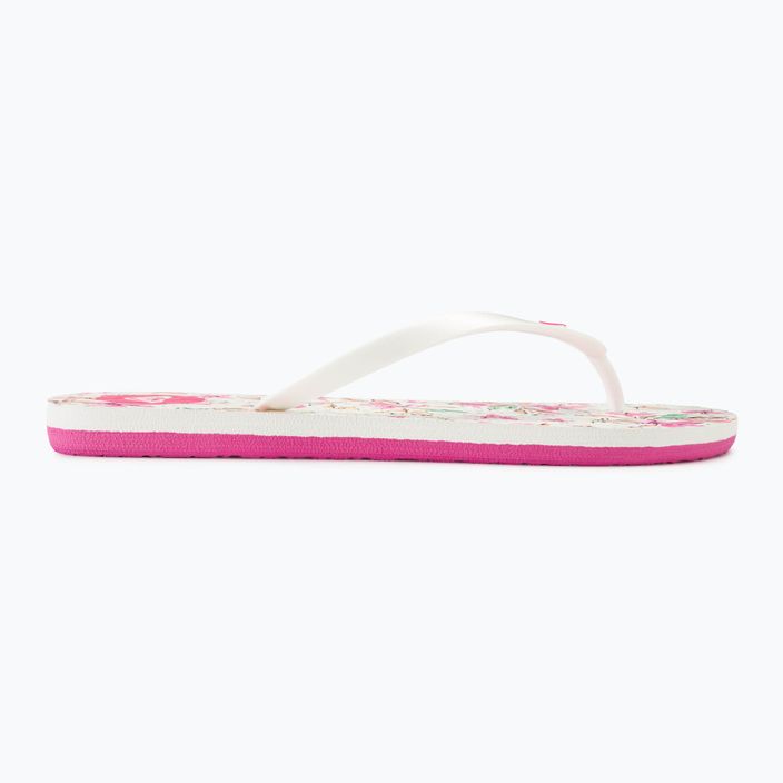 Papuci pentru femei  ROXY By The Sea white/pink 2