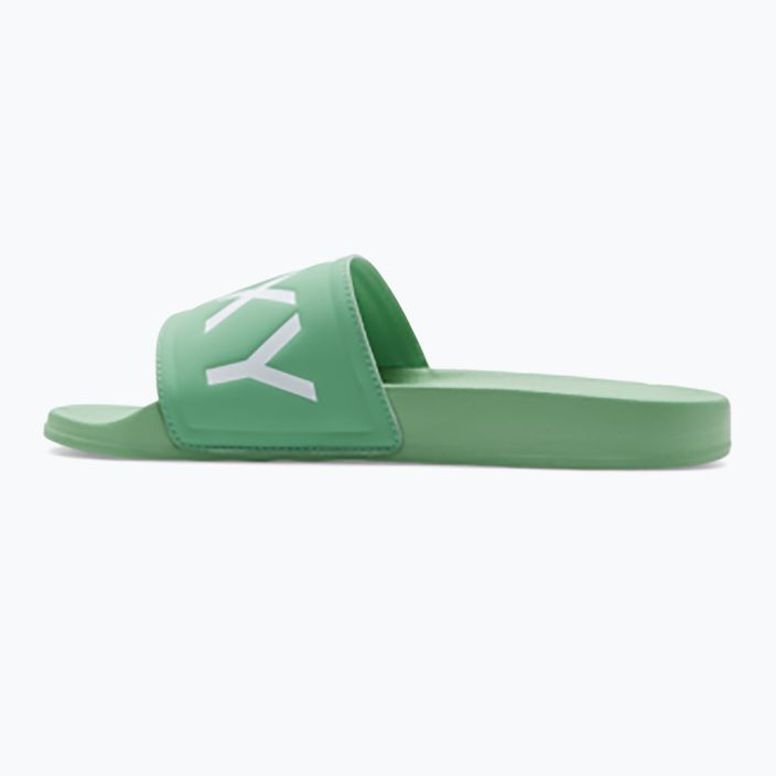 Papuci pentru femei  ROXY Slippy II green 2