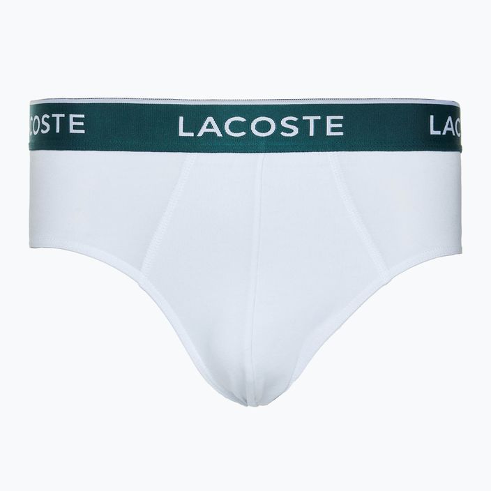 Slip pentru bărbați  Lacoste 8H3472 3 pary black/white/silver chine 4