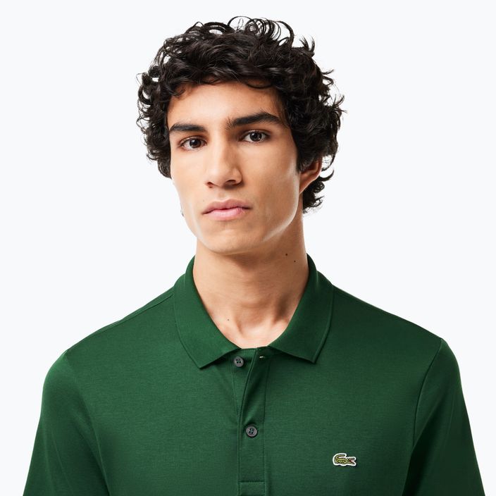 Tricou polo pentru bărbați Lacoste DH2050 green 4