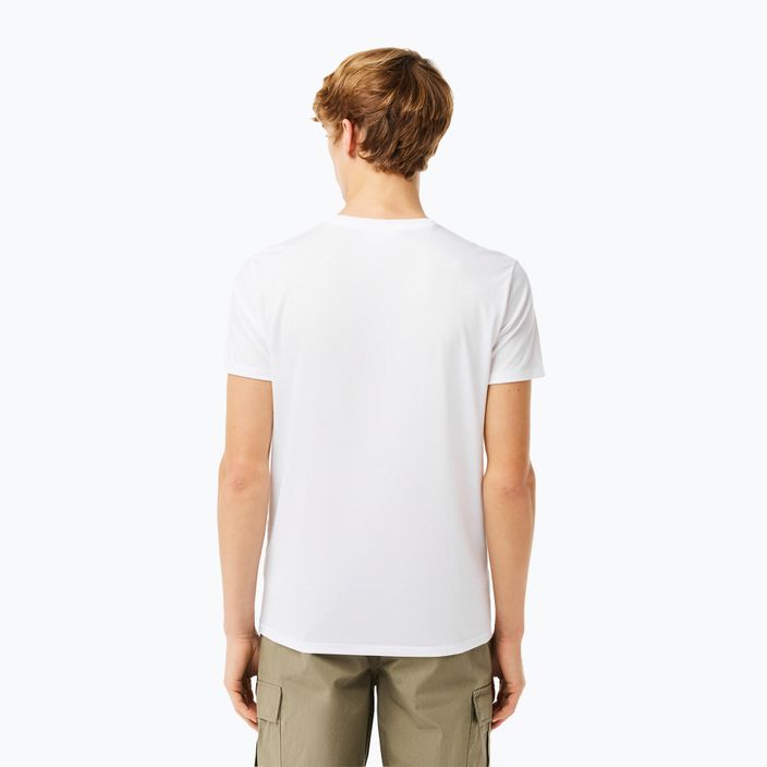 Tricou pentru bărbați Lacoste TH6709 white 2