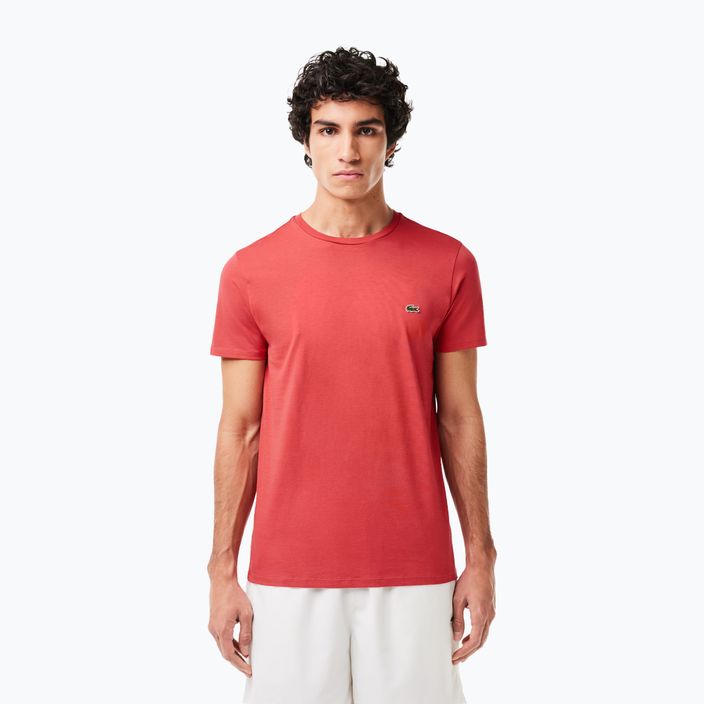 Tricou pentru bărbați Lacoste TH6709 sierra red