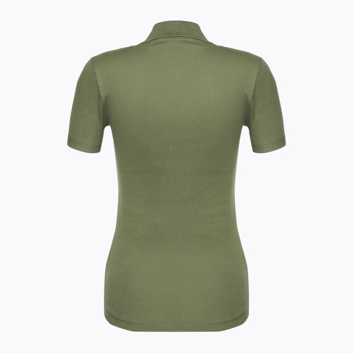 Tricou polo pentru femei Lacoste DF5377 khaki 2