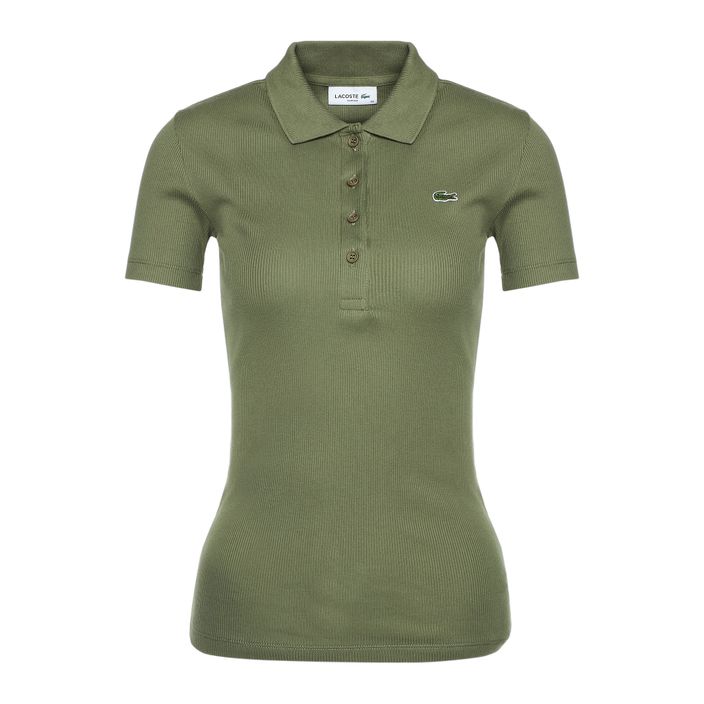 Tricou polo pentru femei Lacoste DF5377 khaki 4