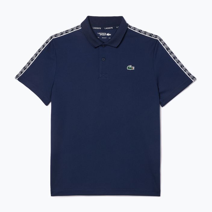 Tricou polo pentru bărbați  Lacoste DH2557 navy blue 4