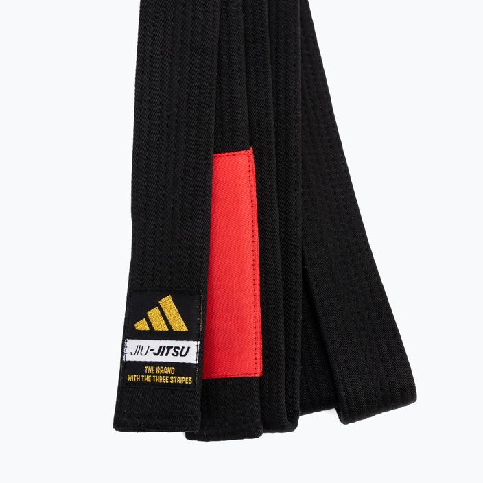 Centura braziliană de jiu-jitsu adidas Elite negru 2