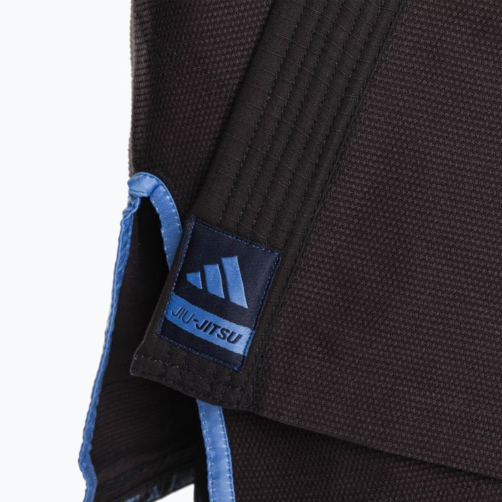 GI pentru jiu-jitsu brazilian adidas Challenge 2.0 negru/albastru gradient 4