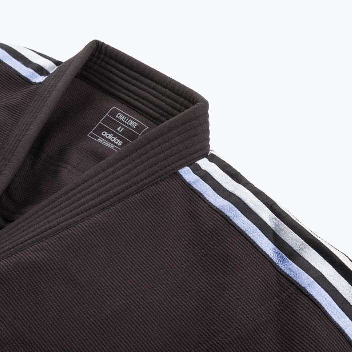 GI pentru jiu-jitsu brazilian adidas Challenge 2.0 negru/albastru gradient 6