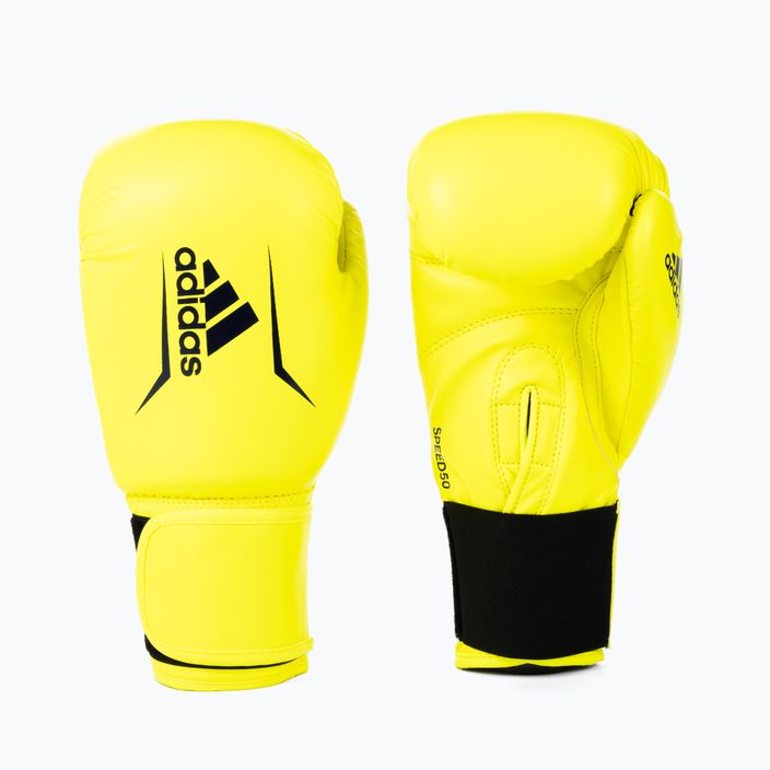 Mănuși de box adidas Speed 50, galben, ADISBG50 3