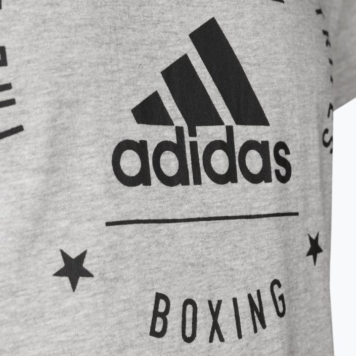 Tricou de antrenament adidas Boxing, gri, ADICL01B 3