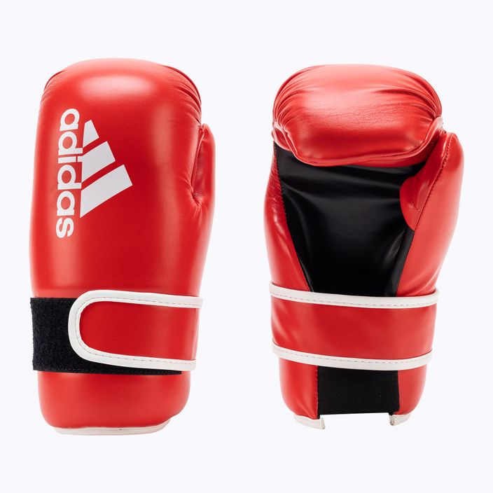 Mănuși de box adidas Point Fight Adikbpf100 roșii-albe ADIKBPF100 5