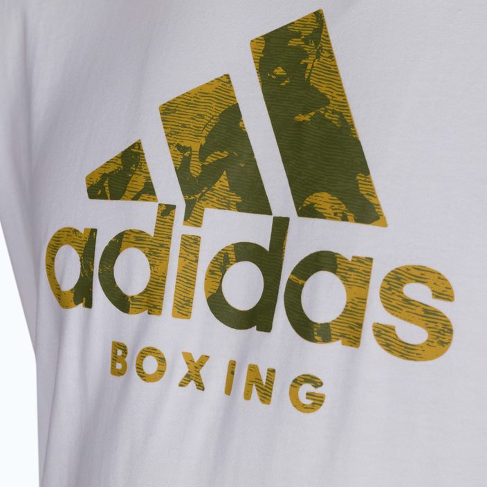 Tricou de antrenament adidas Boxing, alb, ADICL01B 3