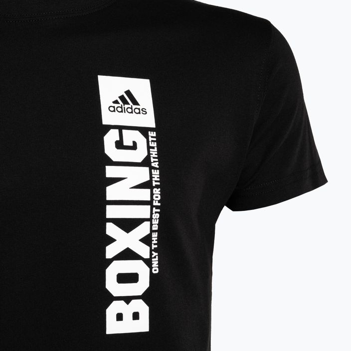 Tricou adidas Boxing pentru bărbați negru/alb 3