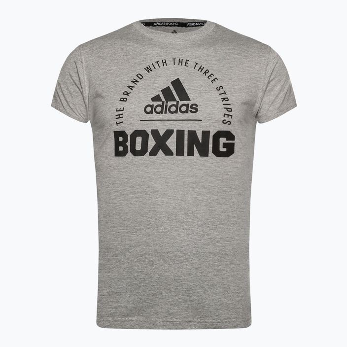 Tricoul adidas Boxing pentru bărbați, de culoare medie gri/negru piele