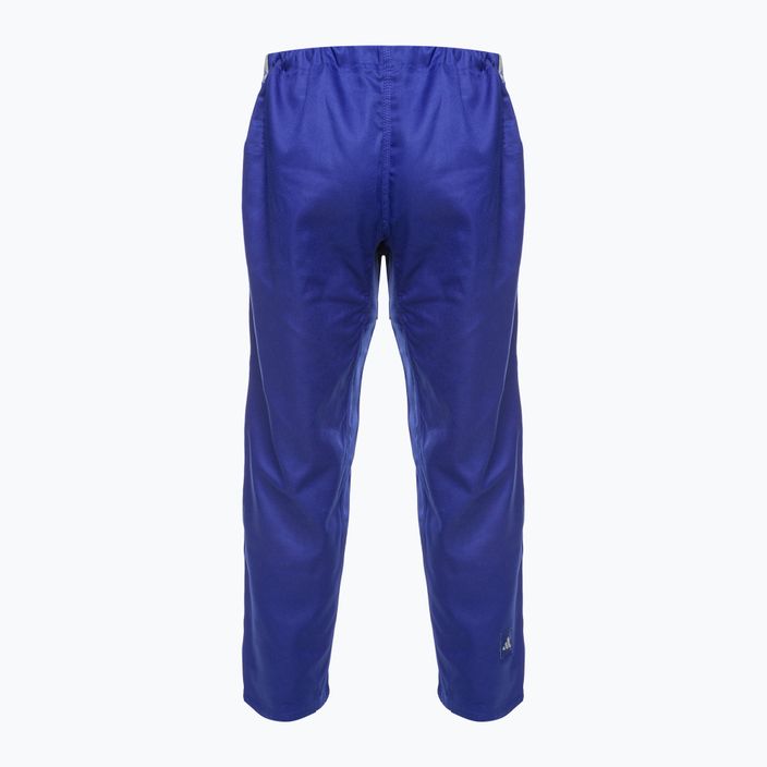 GI pentru jiu-jitsu brazilian adidas Rookie albastru/grișu 5