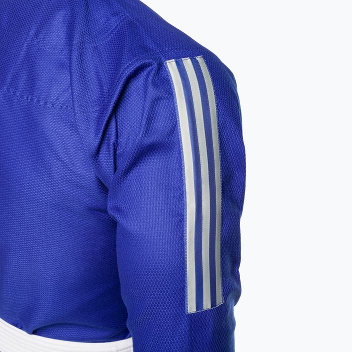 GI pentru jiu-jitsu brazilian adidas Rookie albastru/grișu 8