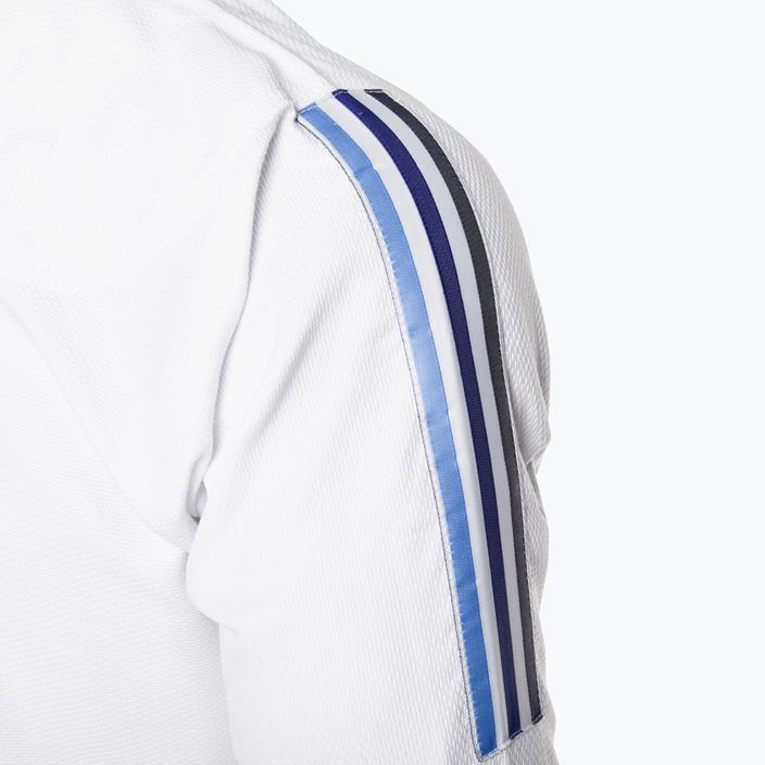 GI pentru jiu-jitsu brazilian adidas Gama alb/albastru gradient 8