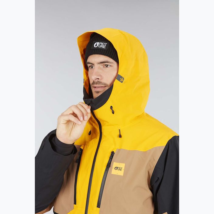 Imagine Naikoon jachetă de schi pentru bărbați 20/20 galben MVT391-C 4