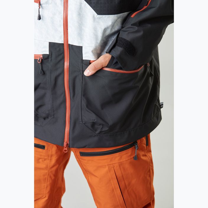 Picture Stone 20/20 jachetă de schi pentru bărbați alb și negru MVT393-B 5