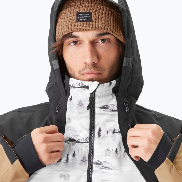 Imagine Occan jachetă de schi pentru bărbați 10/10 negru-tanin 10/10 5