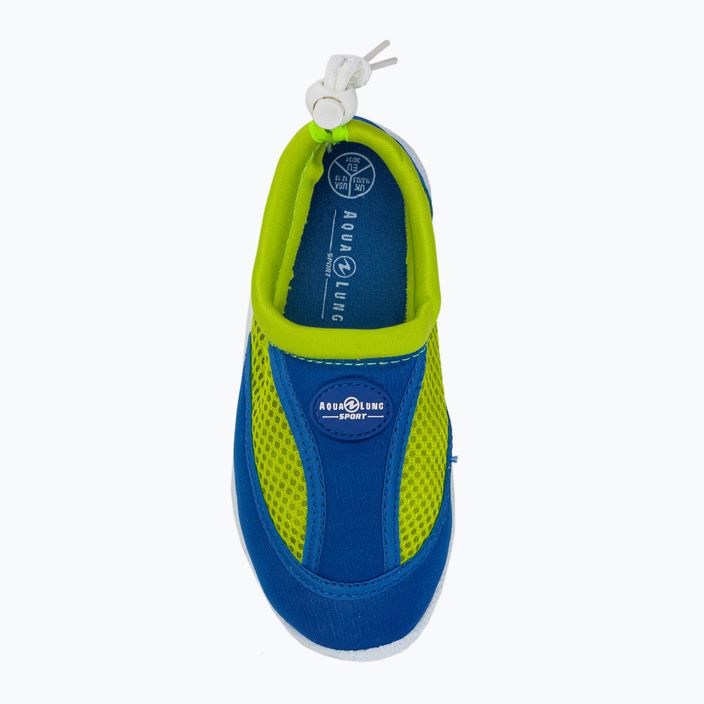 Aqualung Cancun pantofi de apă pentru copii albastru marin și verde FJ025423135 6