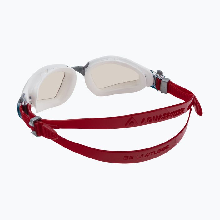 Ochelari de înot Aqua Sphere Kayenne Pro alb și roșu EP3040910LPH 4