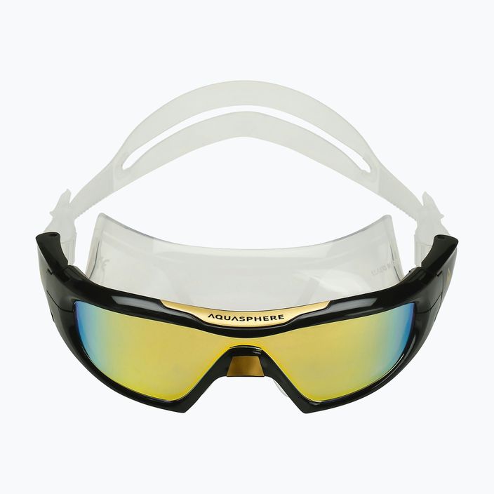 Mască de înot Aquasphere Vista Pro transparentă/aur titan/dorată/dorată oglindă MS504010101LMG 2