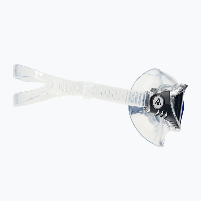 Mască de înot Aquasphere Vista transparentă/gri închisă/greu închisă/ oglindă fumurie MS5050012LD 3