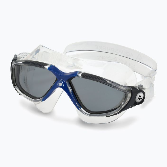 Mască de înot Aquasphere Vista transparentă/gri închisă/greu închisă/ oglindă fumurie MS5050012LD 6
