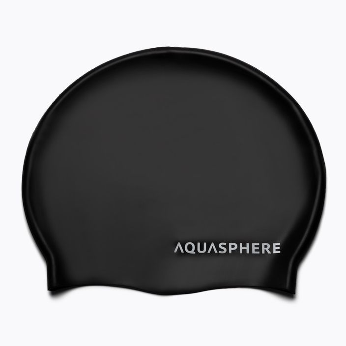 Șapcă de înot Aqua Sphere Plain Silicon negru SA212EU0109