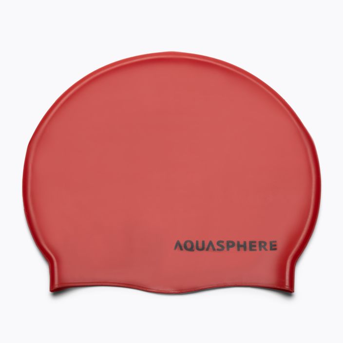 Șapcă de înot Aqua Sphere Plain Silicon roșu SA212EU0601