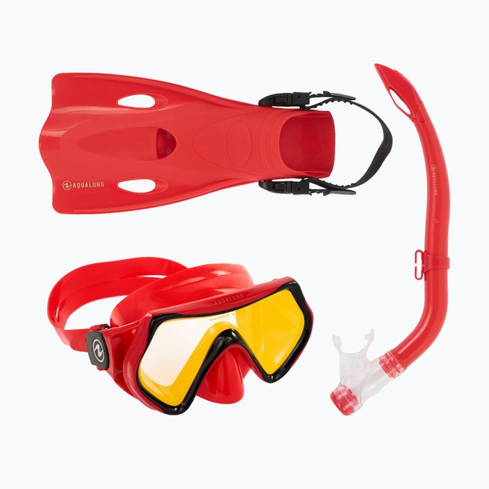 Set Aqualung Hero Set de snorkel pentru copii roșu SV1160675SM 13