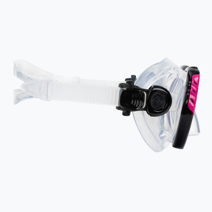 Aqualung Cub Combo kit de snorkel pentru copii mască + snorkel negru/roz SC3990002 4