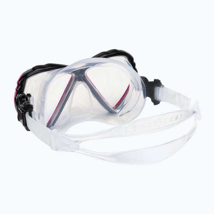 Aqualung Cub Combo kit de snorkel pentru copii mască + snorkel negru/roz SC3990002 5