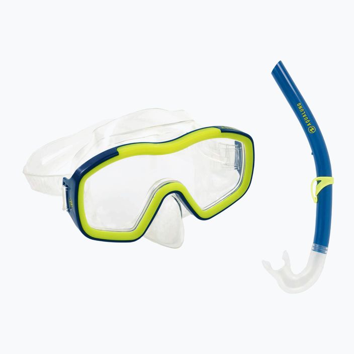 Set de scufundări Aqualung Raccon Combo mască + tub albastru-galben SC4000007 10