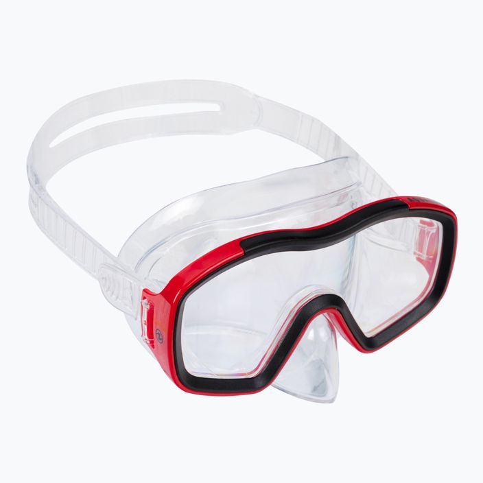 Aqualung Raccon Combo Kit de snorkel pentru copii Mască + Snorkel roșu/negru SC4000098 2