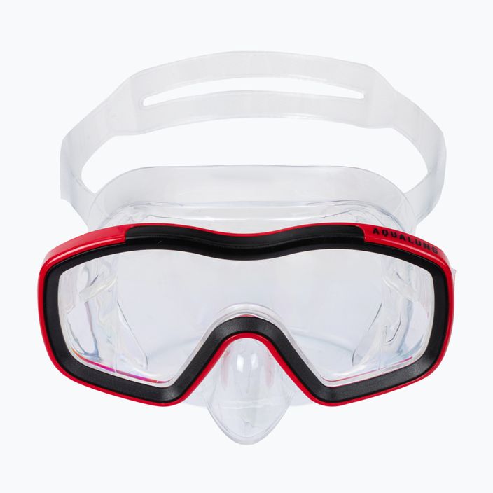 Aqualung Raccon Combo Kit de snorkel pentru copii Mască + Snorkel roșu/negru SC4000098 3