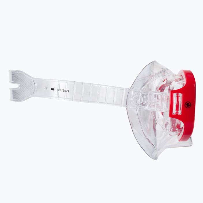Aqualung Raccon Combo Kit de snorkel pentru copii Mască + Snorkel roșu/negru SC4000098 4