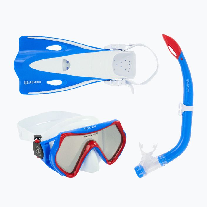 Set de snorkeling pentru copii Aqualung Hero Set alb și albastru SV1160940 14